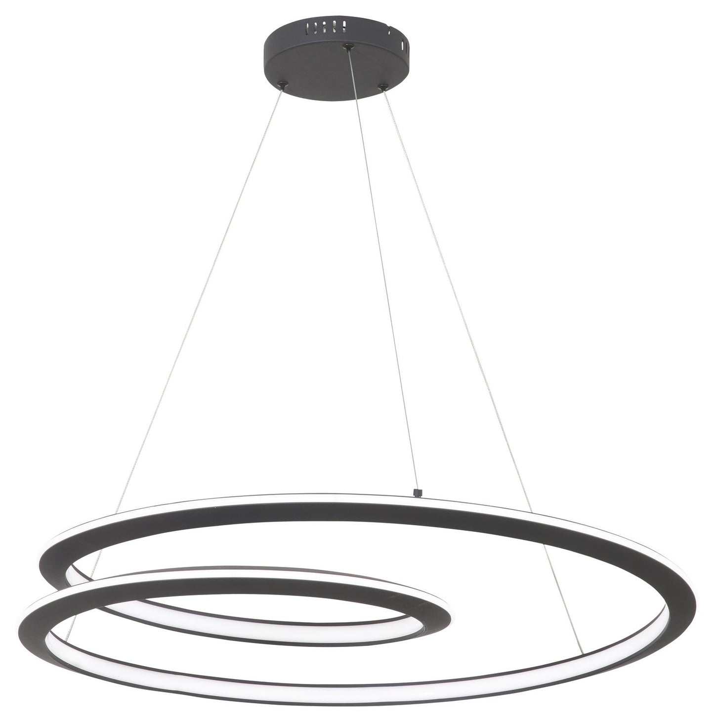 Infinite LED Pendant in Sand Coal Black
