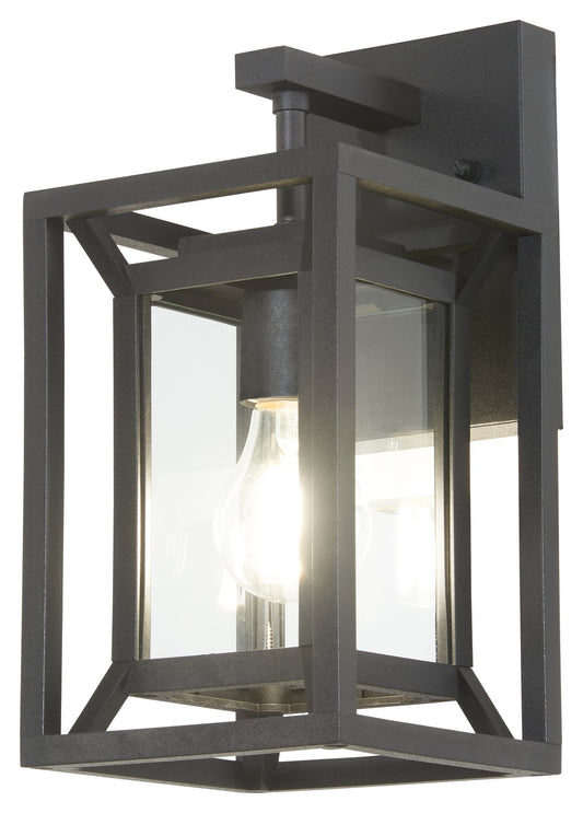 Harbor View One Light Outdoor Wall Mount in Sand Coal Black