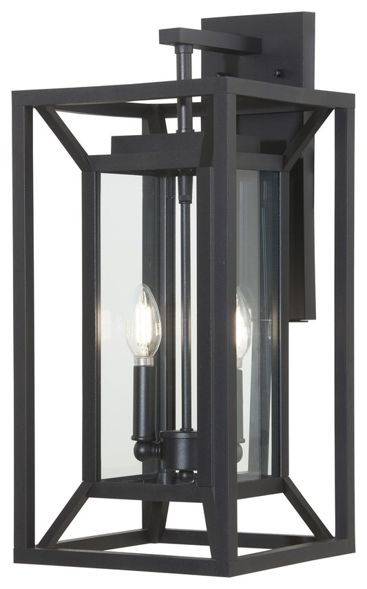 Harbor View Two Light Outdoor Wall Mount in Sand Coal