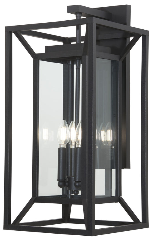 Harbor View Four Light Outdoor Wall Mount in Sand Coal