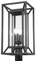 Harbor View Four Light Outdoor Post Mount in Sand Coal