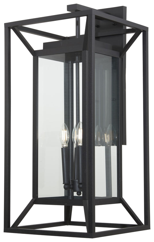 Harbor View Four Light Outdoor Wall Mount in Sand Coal