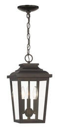 Irvington Manor Three Light Chain Hung in Chelesa Bronze