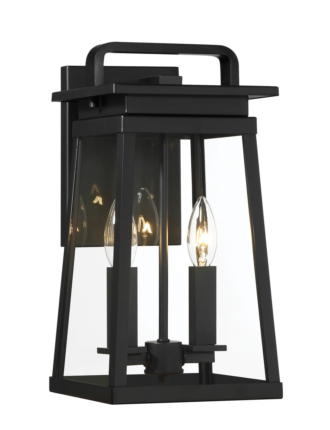 Isla Vista Two Light Outdoor Wall Mount in Coal