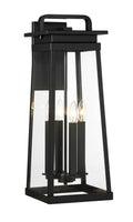 Isla Vista Four Light Outdoor Wall Mount in Coal