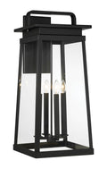 Isla Vista Four Light Outdoor Wall Mount in Coal