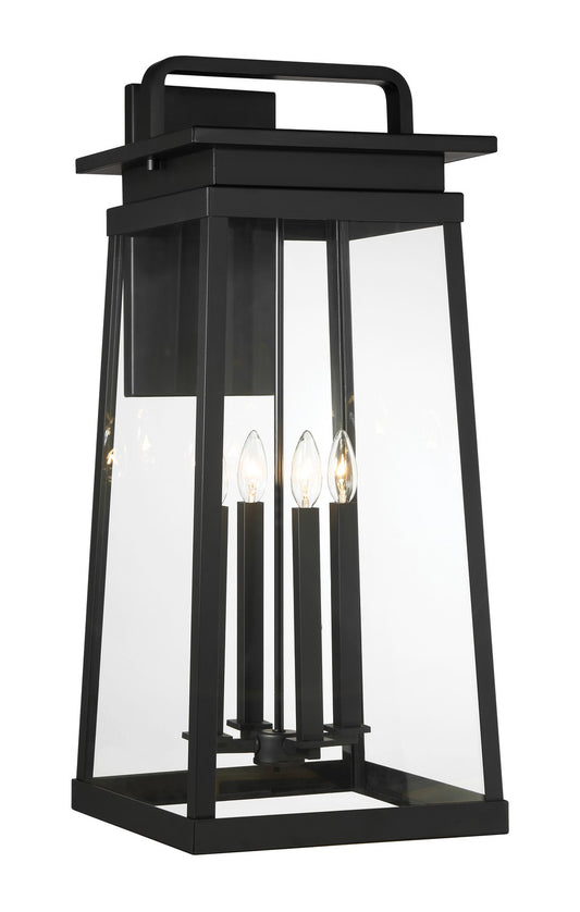 Isla Vista Four Light Outdoor Wall Mount in Coal