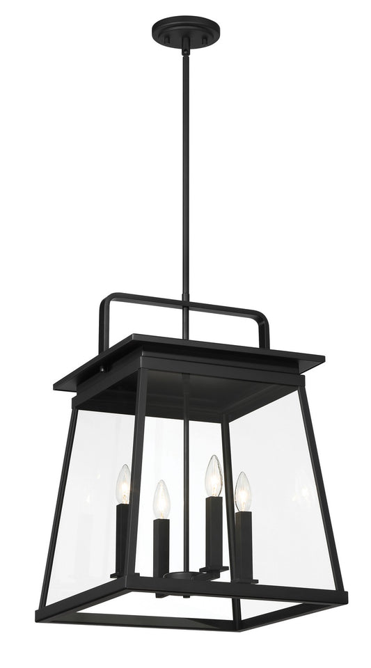 Isla Vista Four Light Outdoor Hanging Lantern in Coal