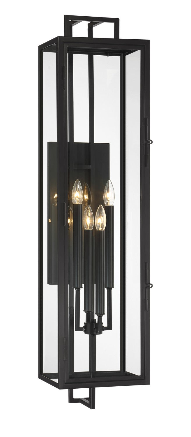 Knoll Road Four Light Wall Mount in Coal