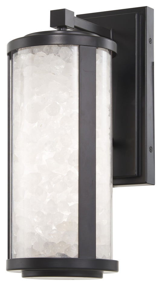 Salt Creek LED Outdoor Wall Sconce in Coal Black