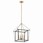 Eisley Four Light Foyer Pendant in Champagne Bronze