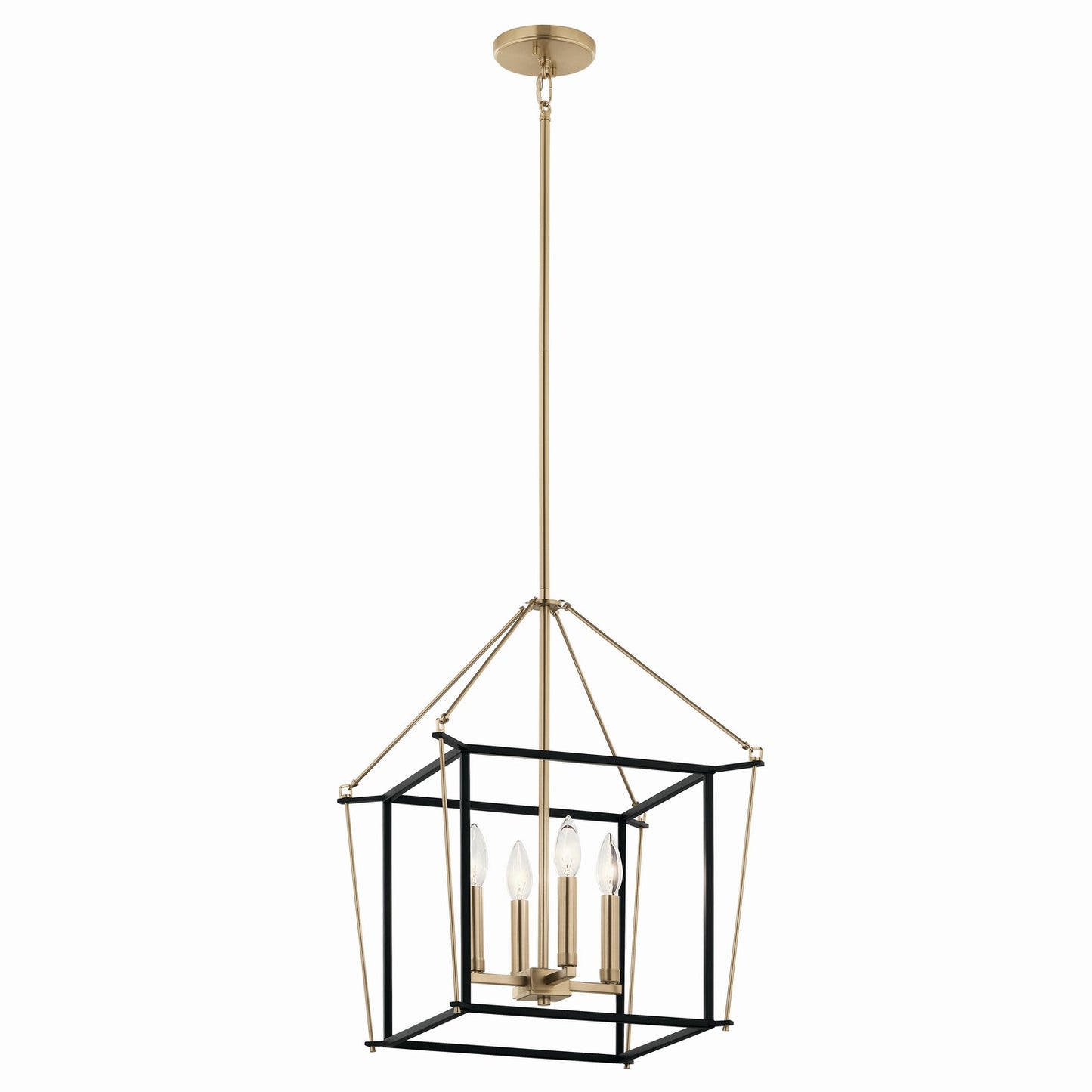 Eisley Four Light Foyer Pendant in Champagne Bronze