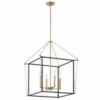 Eisley Four Light Foyer Pendant in Champagne Bronze