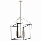 Eisley Four Light Foyer Pendant in Polished Nickel