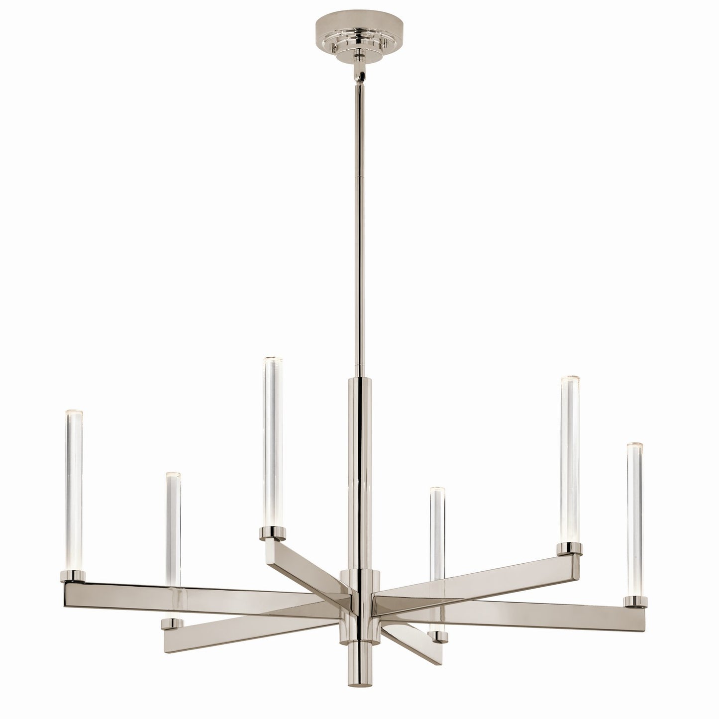 Sycara LED Chandelier in Polished Nickel