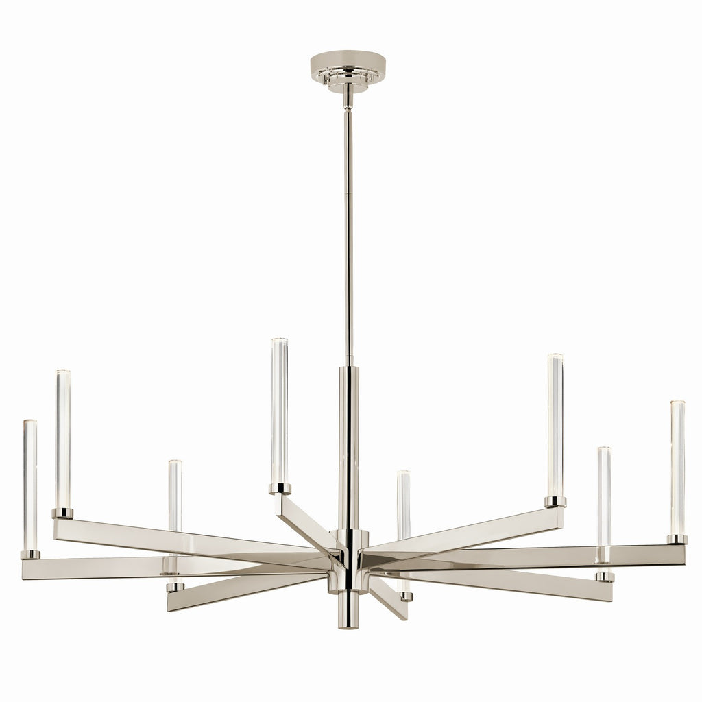 Sycara LED Chandelier in Polished Nickel