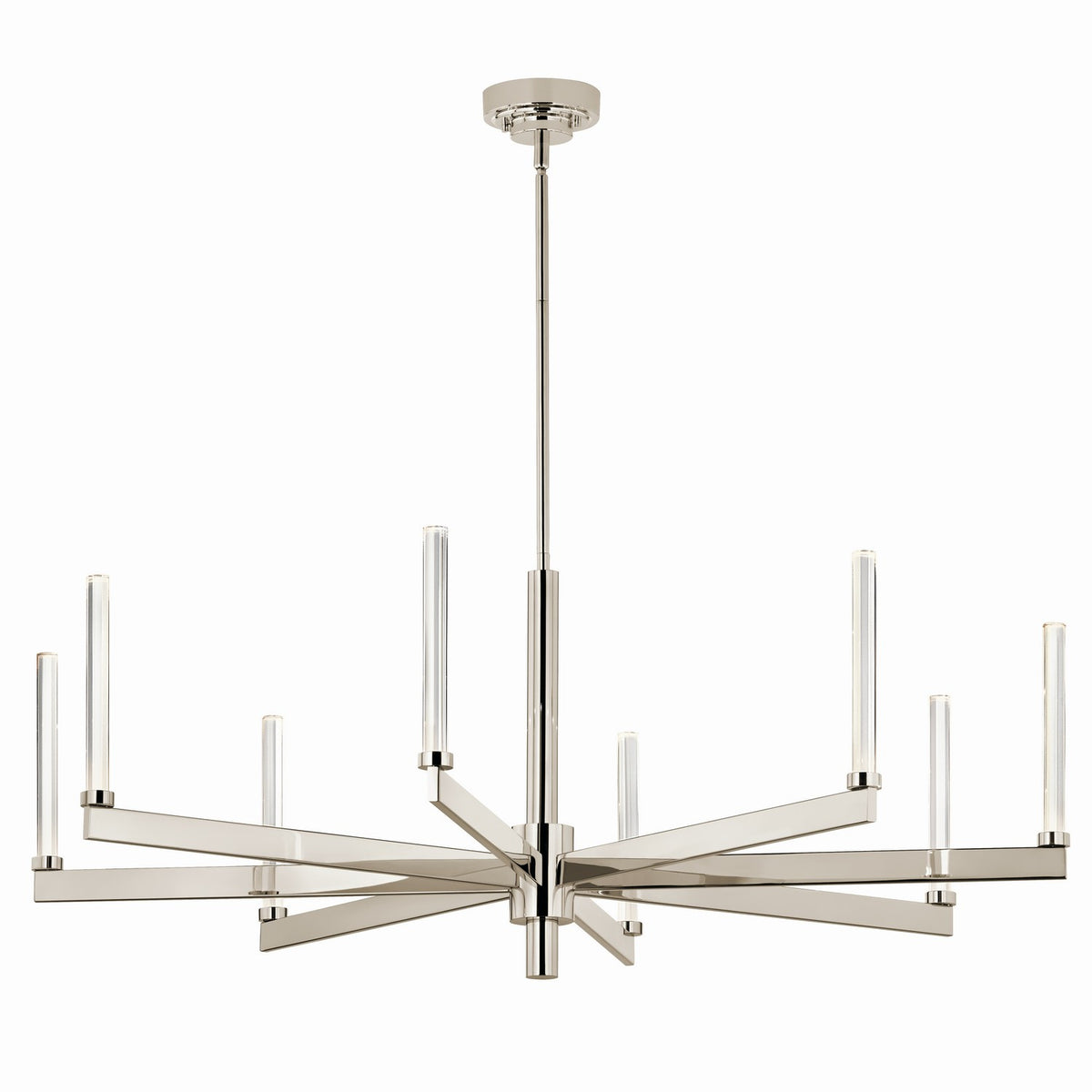 Sycara LED Chandelier in Polished Nickel