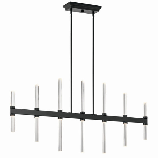 Sycara LED Linear Chandelier in Black