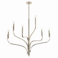 Livadia Six Light Chandelier in Polished Nickel