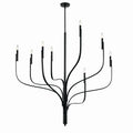 Livadia Eight Light Chandelier in Black