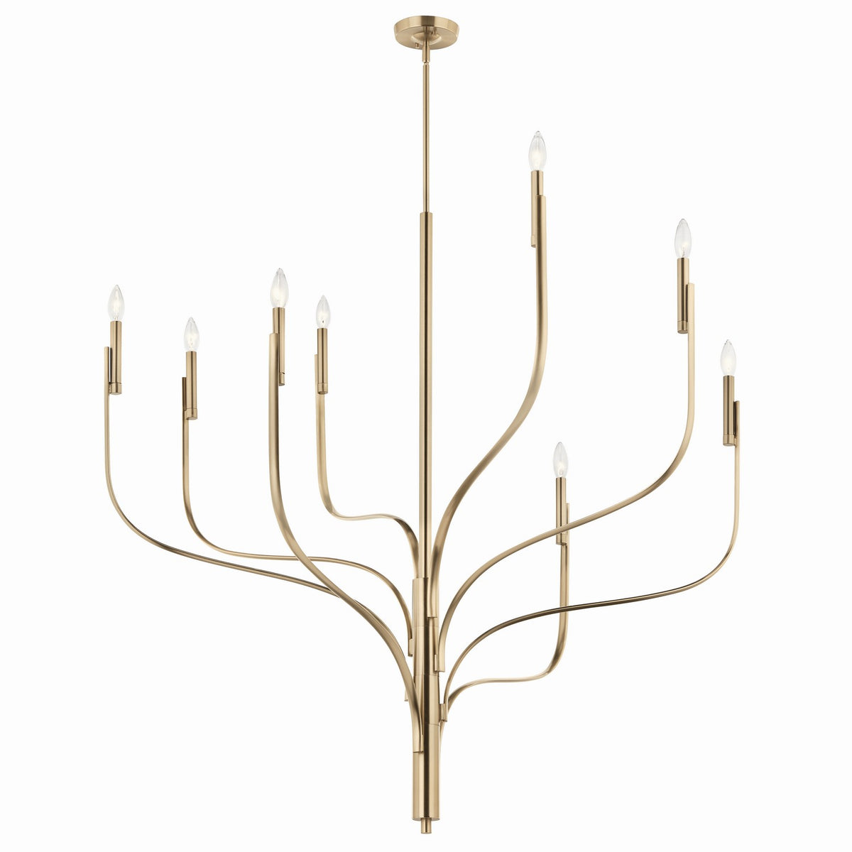 Livadia Eight Light Chandelier in Champagne Bronze
