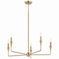 Alvaro Five Light Chandelier in Champagne Bronze