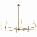 Alvaro Eight Light Chandelier in Champagne Bronze