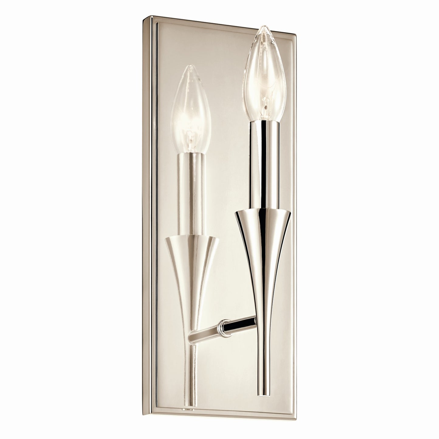 Alvaro One Light Wall Sconce in Polished Nickel