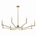 Malene Eight Light Chandelier in Champagne Bronze