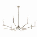 Malene Eight Light Chandelier in Polished Nickel