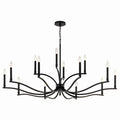 Malene 14 Light Chandelier in Black