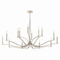 Malene 14 Light Chandelier in Polished Nickel