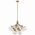 Silvarious 12 Light Chandelier Convertible in Champagne Bronze