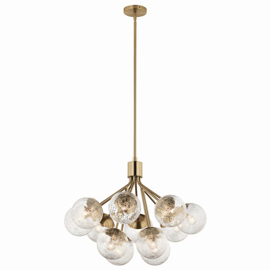 Silvarious 12 Light Chandelier Convertible in Champagne Bronze
