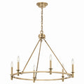 Carrick Six Light Chandelier in Champagne Bronze