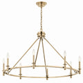 Carrick Eight Light Chandelier in Champagne Bronze