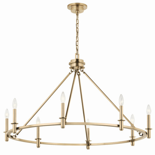 Carrick Eight Light Chandelier in Champagne Bronze