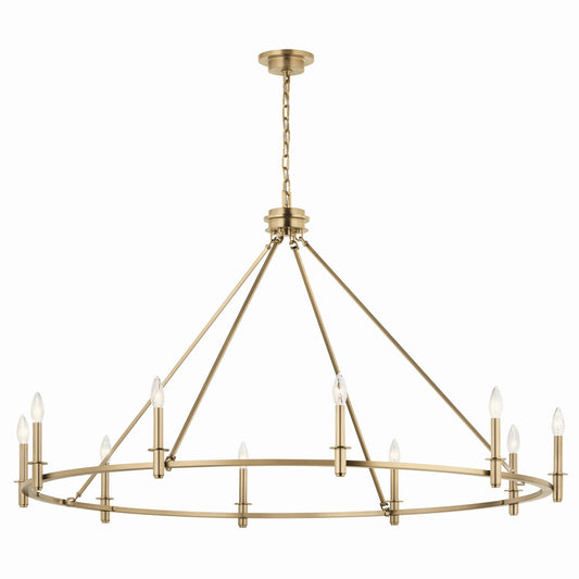 Carrick Ten Light Chandelier in Champagne Bronze