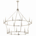 Carrick 18 Light Chandelier in Polished Nickel