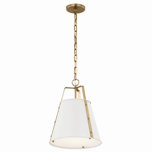 Etcher One Light Pendant in White