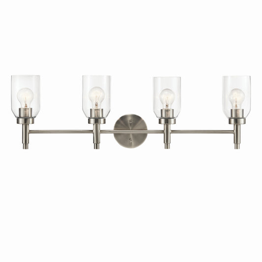 Madden Four Light Vanity in Brushed Nickel