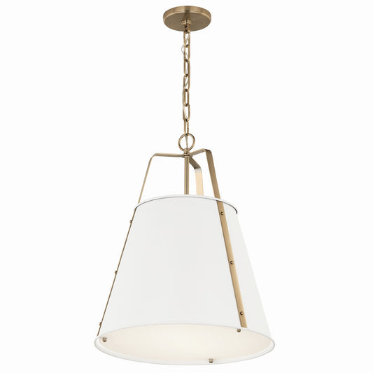 Etcher Two Light Pendant in White