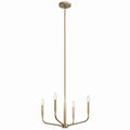 Madden Four Light Chandelier/Semi Flush Mount in Champagne Bronze