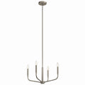 Madden Four Light Chandelier/Semi Flush Mount in Brushed Nickel