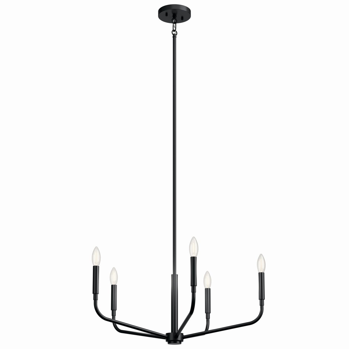 Madden Five Light Chandelier in Black