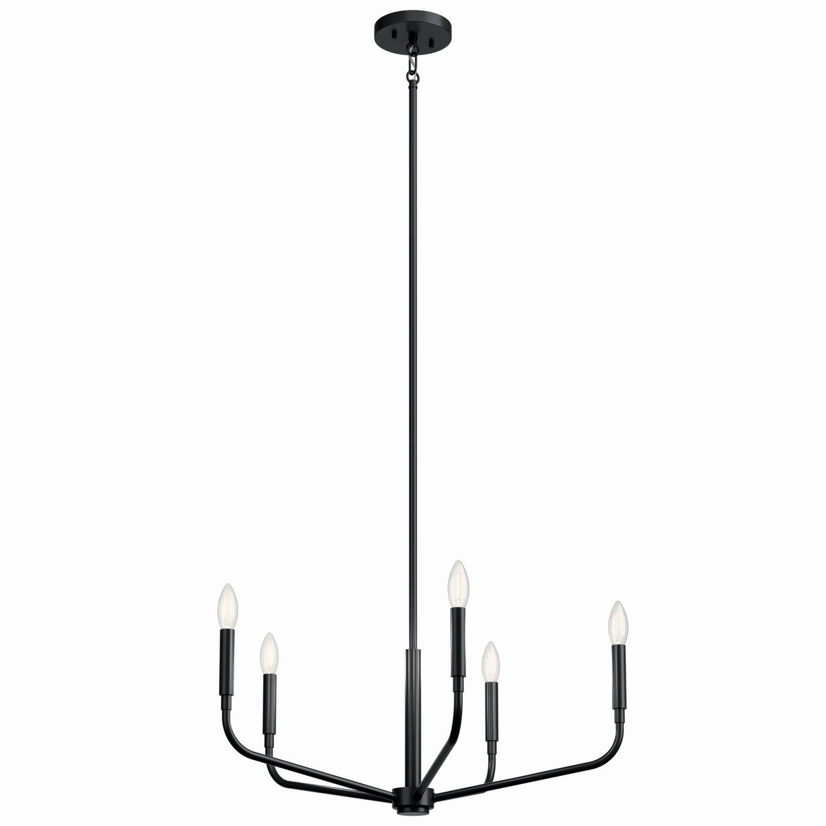 Madden Five Light Chandelier in Black