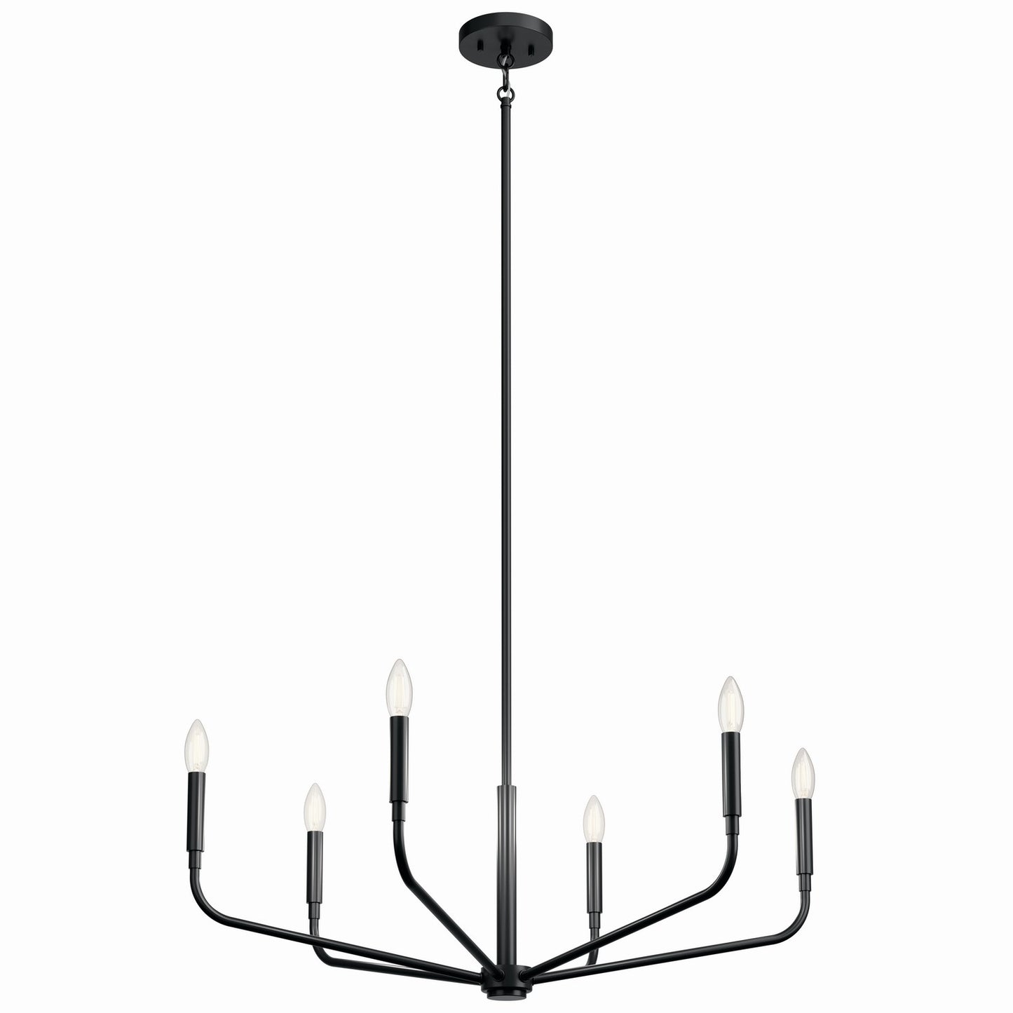 Madden Six Light Chandelier in Black