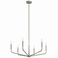 Madden Six Light Chandelier in Brushed Nickel