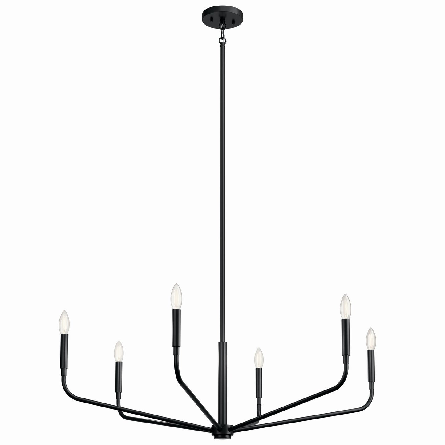 Madden Six Light Chandelier in Black