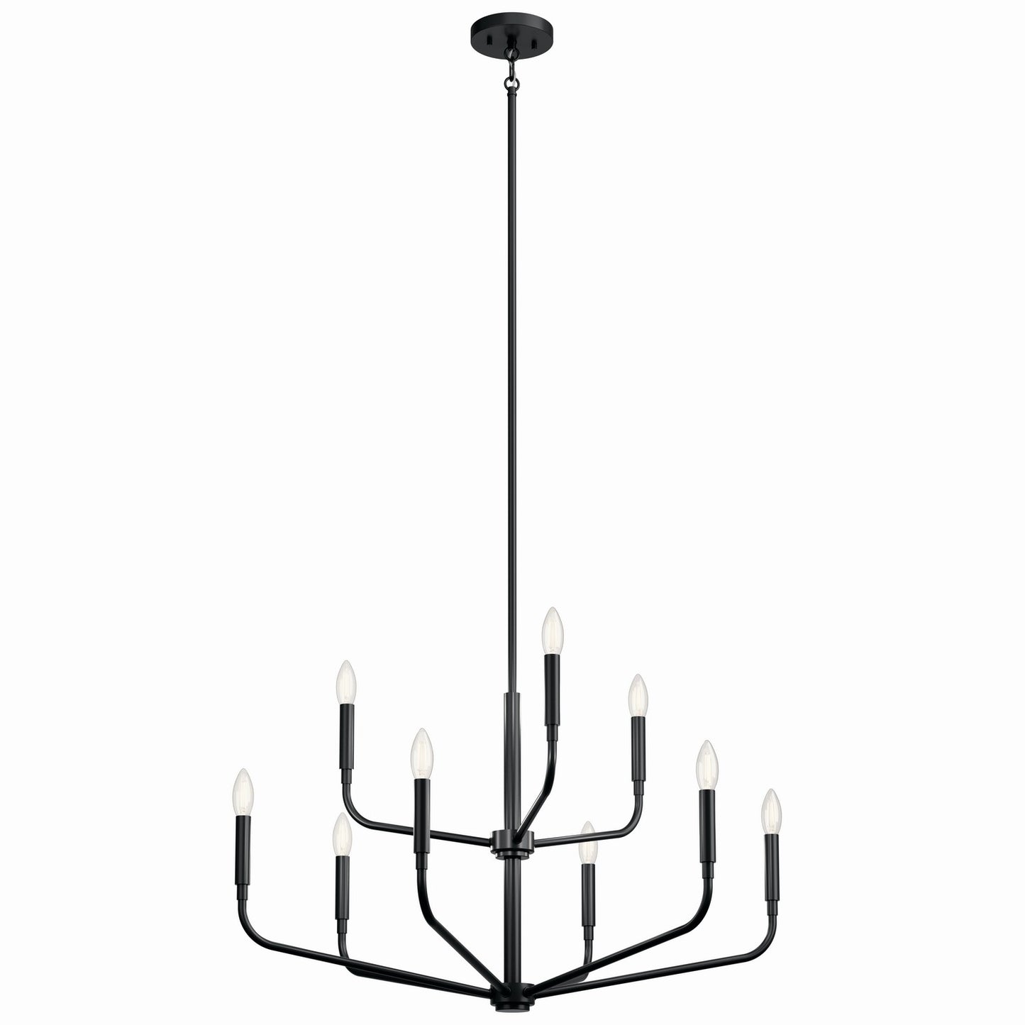 Madden Nine Light Chandelier in Black